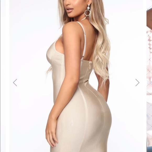 Fashion nova Taupe mini dress - Picture 4 of 4